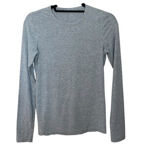 Lululemon Womens Long Sleeve Crew Neck Lightweight Gray Top
